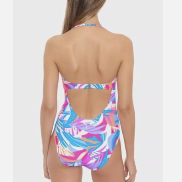 Salt + Cove Juniors Tropical Breeze Knot Multi One Piece Swimsuit XS NWT - Picture 3 of 10